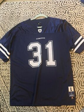 Cowboys Men's Navy #31 Football Jersey - Large